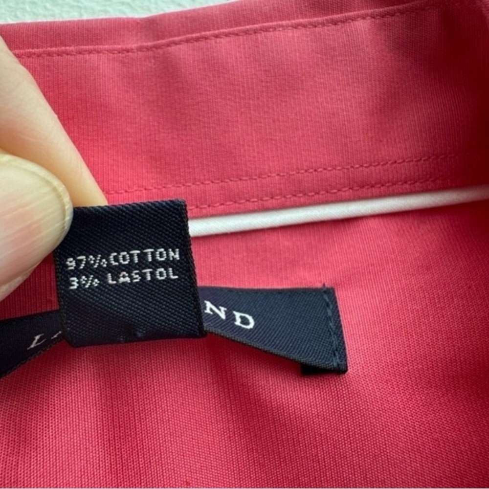 Lands' End Pink Cotton Button Down Shirt S Classic Preppy Workwear Office Blouse - Picture 5 of 8